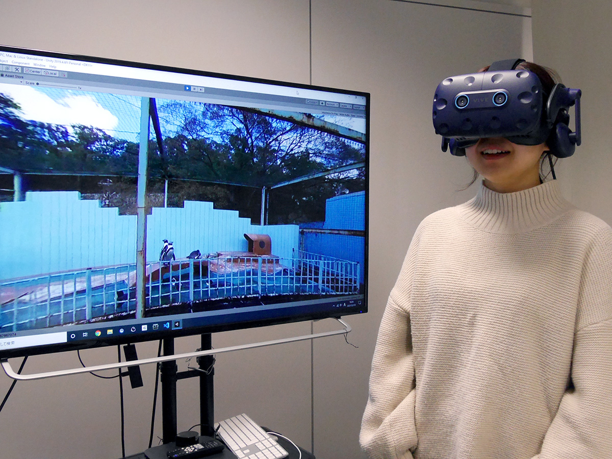 VRコンテンツの評価の様子