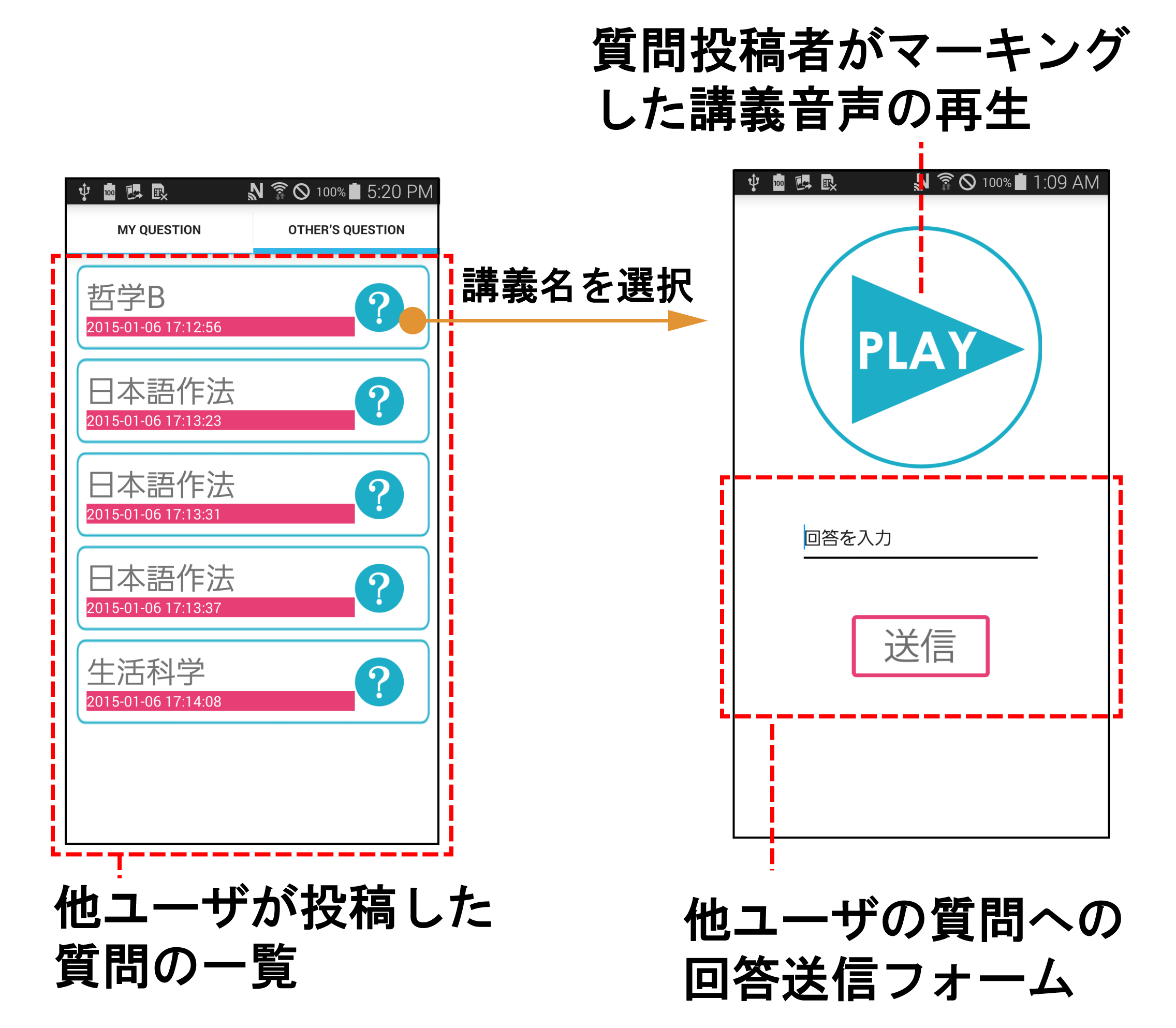 OTHERS QUESTION タブの質問詳細画面