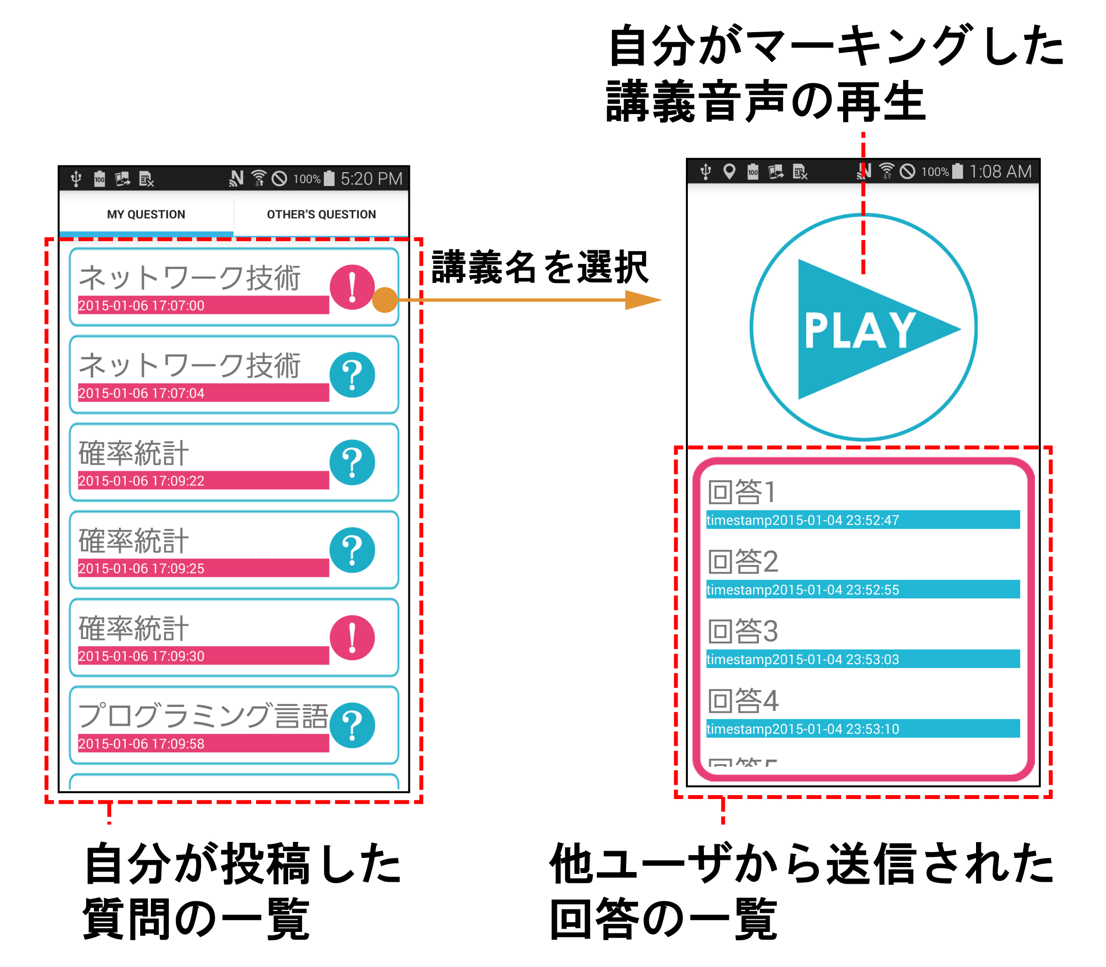 MY QUESTION タブの質問詳細画面